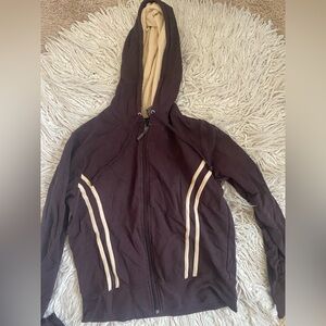 Y2K Brown Track Hoodie Athletic Leisure